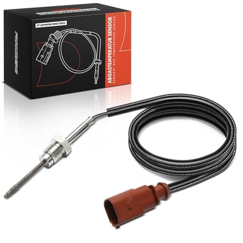 Image of Frankberg Exhaust Gas Temperature Sensor 2-Pin Compatible with P.a.s.s.a.t 3G2 CB2 A3 8V1 8VK TT FV3 FVP T.i.g.u.a.n AD1 AX1 Leon 5F1 Replace# 04L906088DB