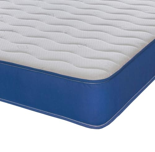 Image of eXtreme comfort ltd Cooltouch Colours Blue Shorty Mattress - 75x175cm, 18cm deep. Memory Foam and Coil Spring Hybrid, Plush Comfort, UK Made Mattress in a Box
