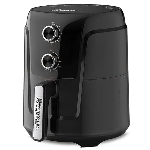Image of Skinny Food Co Single Drawer 4L Air Fryer - Adjustable Temperature 80℃ to 200℃ - Dishwasher-Safe Non-Stick Basket - 1-60min Timer - 1450W