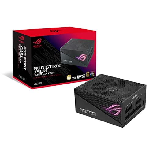 Image of ASUS ROG Strix 750W Gold Aura Edition (Fully Modular Power Supply, 80+ Gold Certified, ATX 3.0 Compatible, PCIe Gen 5.0 Ready, Dual Ball Bearing, Axial-tech Fan, Aura Sync, 10 Year Warranty)