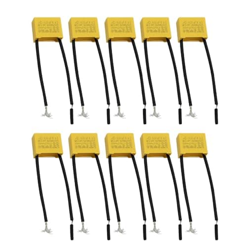 Image of ANCLLO 10pcs 0.22uF 275V X2 Safety Capacitors LED Interference Suppression Capacitors For High Density Circuit Board Components, Flashers, Signal Lights And Non-Lighting