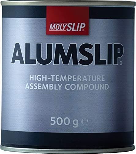 Image of MOLYSLIP - ALUMSLIP | High Temperature Anti-Seize Grease | Copper Free | Withstands Extreme Temperature (up to 650°C) | Protects Against Galling, Seizure Rust and Corrosion | 500g, packaging may vary