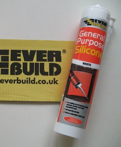 Image of Everbuild General Purpose silicone sealant WHITE 310ml tube C3 Mould Resistant BATHROOM KITCHEN WINDOW