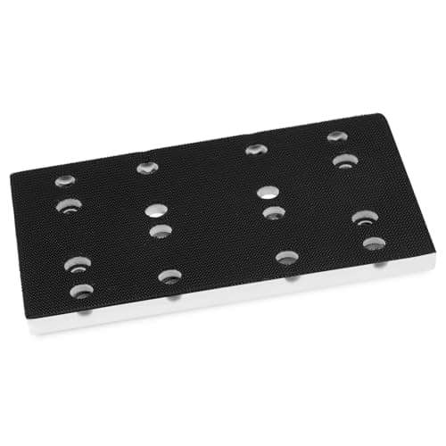 Image of Durable 489252 RTS 400 Replacement StickFix Sanding Pad for festool 80mm X 130mm (3 5/32 x 5 1/4 in) Soft 12 Holes Compatible with festool RTS 400 RS 400 RTSC 400 Random Orbit Sanders 1-Year Warranty