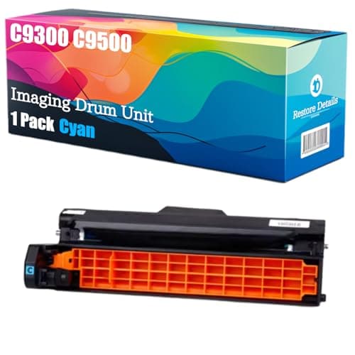 Image of High Yield C9300 C9500 41963408 41963407 41963406 41963405 Imaging Drum Unit Compatible for OKI C9300 C9500 Printer, Unleash High-Definition Printing, Achieving 30000 Pages (Cyan)