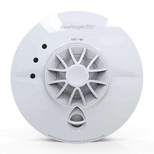 Image of FireAngel Pro Connected Smart Kitchen Heat Alarm, Mains Powered With Wireless Interlink And 10 Year Life, FP1740W2-R