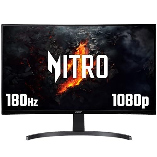 Image of acer Nitro ED273S3 27 inch Full HD (1920 x 1080) Curved Gaming Monitor - 180Hz, 5ms, VA Panel, FreeSync Premium, 72% NTSC, HDR Ready, Speakers, DisplayPort, HDMI