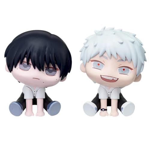 Image of Jiumaocleu 2PCS Yoshiki Tsujinaka Figure Statue Anime Hikaru Indo Look Up Figure Model Handmade Collectible Desktop Decoration Birthday Gifts 6CM