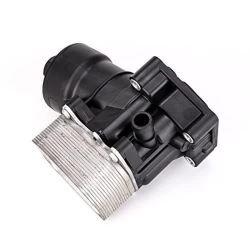 Image of 3mirrors Engine Oil Filter Housing Oil Cooler Assembly Compatible with 2012-2014 VW Amarok Passat Audi A3 Q3 2.0 TDI 03L115389H 03L115389B 03L115389C 03L115389G