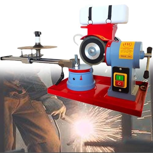 Image of Electric Circular Saw Blade Sharpener, 80-700mm, 250W/370W/550W, Dry Wet Grinding, Adjustable Angle, Waterproof Switch, for Woodworking Tools