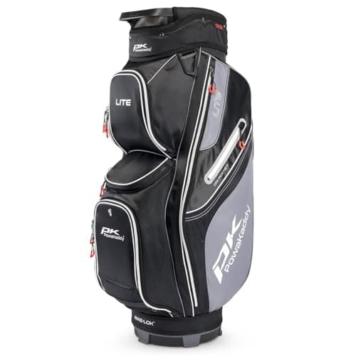 Image of Powakaddy Lite All-rounder Cart Bag - Black/Grey - One Size