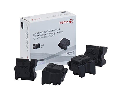 Image of Xerox ColorQube 8700/8900 Black Solid Ink (4 Sticks, 9,000 Pages) - 108R00999