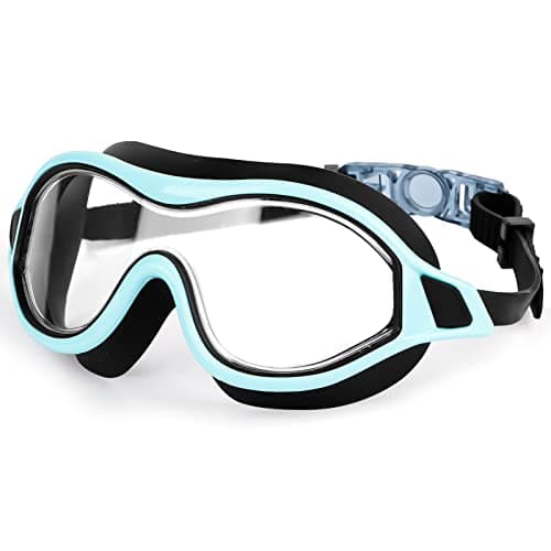 Image of Jognee Swimming Goggles, Anti-Fog, UV Protection, 180° Clear View, Blue