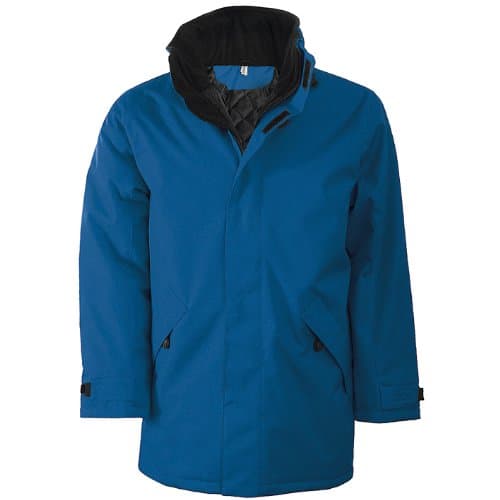 Image of Kariban Mens Parka Performance Jacket (L) (Light Royal/Black)