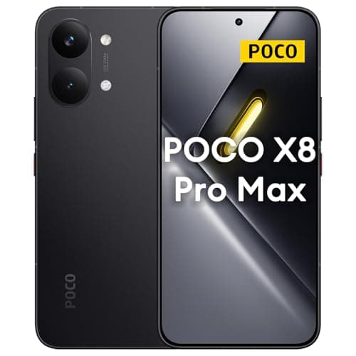 Image of XIAOMI POCO X8 Pro Max 5G Smartphone 12GB+256GB, 8500mAH Battery, MediaTek Dimensity 9500s, 6.83" 120Hz Ultra-bright Amoled Display, 50MP Light Fusion 600 with OIS, Black (No In-box Charger)