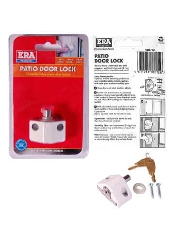 Image of ERA Saracen Patio Door Lock in White