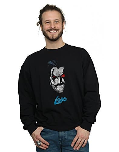 Image of Absolute Cult DC Comics Men's Lobo Face Sweatshirt Black XX-Large