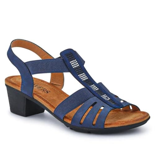 Image of Ladies' Smart Sandals - Navy Size 5