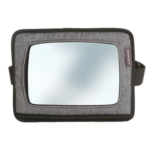 Image of Dreambaby Reversible Car Back Seat Rear View Mirror - 2 in 1 Function - Tablet Holder & Safety Mirror - Grey