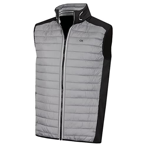 Image of Calvin Klein Mens Hybrid Gilet - Silver/Black - M