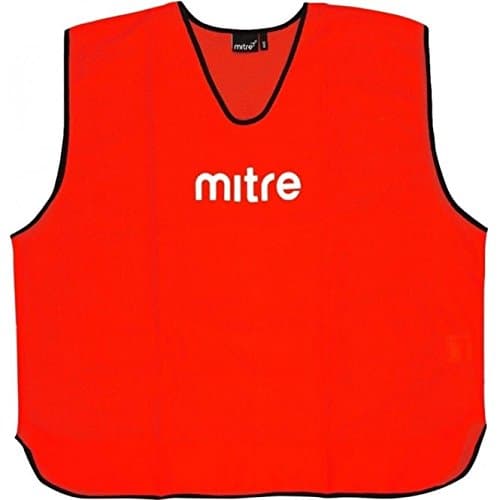 Image of Mitre Soccer Core Training Bib 25pk Red S Mens Pack Size 25