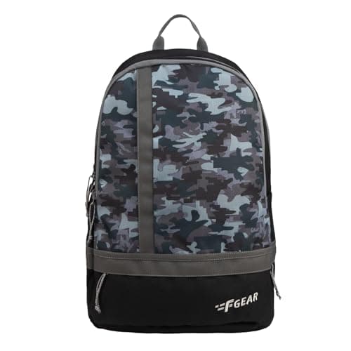 Image of F Gear Burner Wild Stone Black 22L Backpack| 2 Compartments| 3 Pockets| Lightweight| Organizer| Bottle Pkt| Gifts for Men Women Boys Girls Adults Casual/College/Tuition/School/Office/Daily/Travel