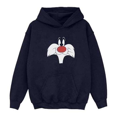Image of LOONEY TUNES Women's Sylvester Big Face Hoodie XX-Large Navy Blue