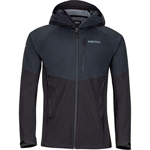 Image of Marmot Men's ROM Jacket, Breathable Softshell Jacket, Water Repellent Outdoor Jacket, Windproof Anorak, Black, XL
