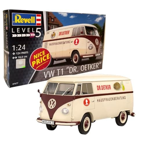 Image of Revell 07677 VW T1 Dr. Oetker 1:24 Scale Unbuilt/Unpainted Plastic Model Kit