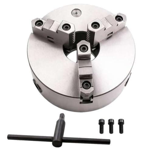 Image of 8 Inch Self Centering Lathe Chuck 3 Jaw 200mm Steel Compatible With Automotive Motorcycle Parts For K11-200A