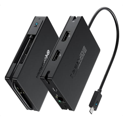 Image of Cable Matters 8-in-1 Portable 40Gbps USB4 Hub (USB 4 Dock) Dual DisplayPort 4K@60Hz, Single DisplayPort 8K@60Hz, 100W PD, Gigabit Ethernet, Compatible with Thunderbolt 4 for XPS, Surface Pro, iPad Pro