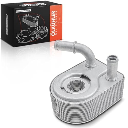 Image of Frankberg Oil Cooler Engine Compatible with B-Max 2012-2024 C-Max 2007-2019 Fiesta VI 2008-2017 Focus 2004-2024 Mondeo IV 2007-2015 S60 II 2010-2015 Replace# 4G0317021M
