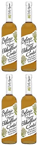 Image of (4 Pack) - Belvoir - Organic Elderflower Cordial | 500ml | 4 Pack Bundle