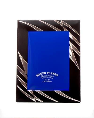 Image of Black & Silver Plated Photo Frames (Black & Silver, 4 x 6)