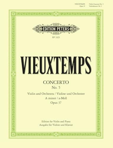 Image of Vieuxtemps: Concerto No. 5 in A minor Op. 37 (Violin and Piano) (EP3323): Edition for Viola and Piano (Edition Peters)