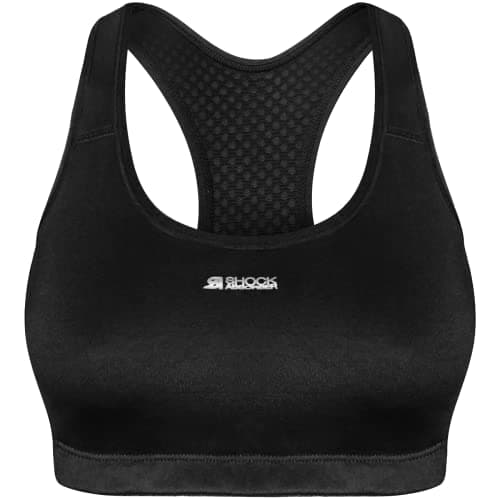 Image of Champion Women's Shock Absorber S04N0 Active Crop Top Bra Sports Bra, Black, XS