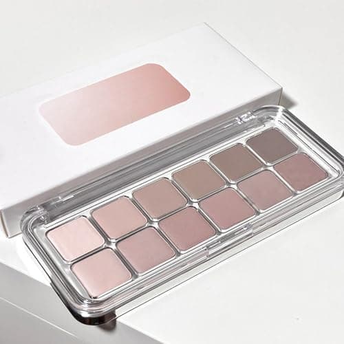 Image of Pink Eyeshadow Palette, Nude Eye Shadow Pallets, Pink Brown Matte Smokey Natural Eyeshadow Makeup Palettes, Long Lasting Highly Pigmented Fine Powder Eye Make-Up Gift for Women Girls