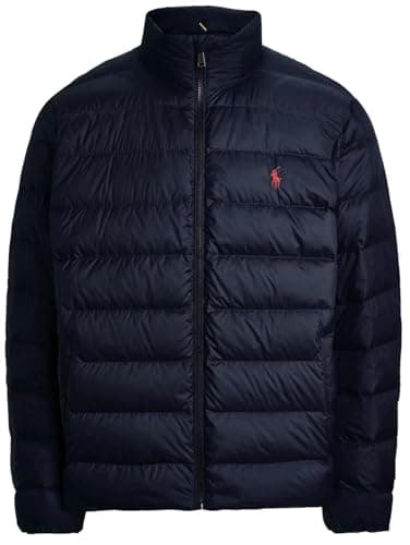 Image of POLO RALPH LAUREN Men's The Colden Packable Puffer Jacket, Charmain Navy, L