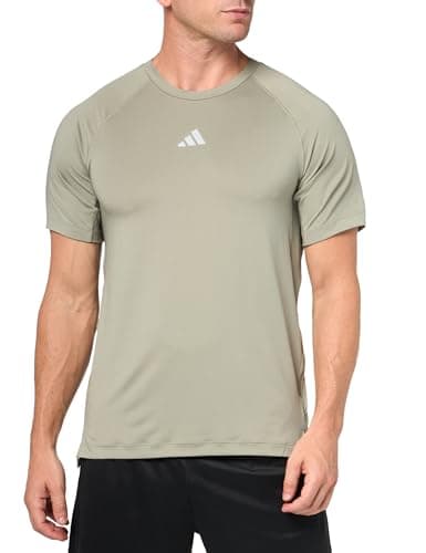Image of adidas Men's Gym+ Training T-Shirt, Silver Pebble, XXL