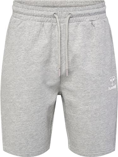 Image of hummel hmlICONS Regular Shorts, Grey Melange