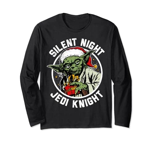 Image of Star Wars Jedi Knight Yoda Holiday Long Sleeve T-Shirt