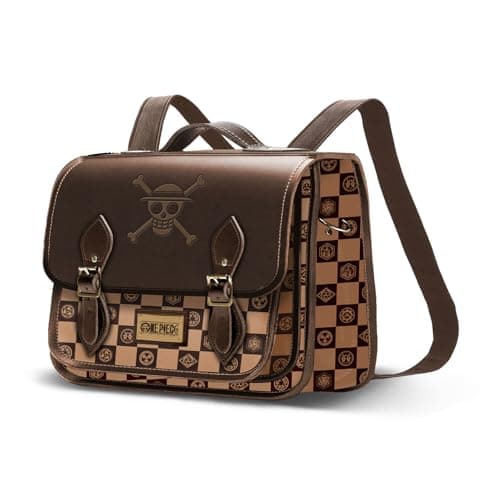 Image of One Piece Chess-Satchel Shoulder Bag-Backpack, Camel, 27 x 20 cm