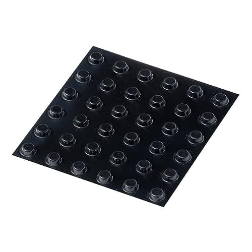 Image of Happy Bananas Mini Self Adhesive Flat Topped Bumper Pads Stops Rubber Feet for Coasters, Glass, Ceramics, Crafts - 8mm x 3mm (36, Black)