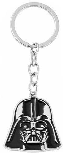 Image of Darth Vader Helmet Retro Collection Silver Keyring Keychain