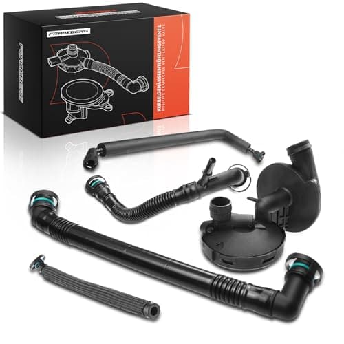 Image of Frankberg Crankcase Oil Breather Compatible with 3 Series E46 320 323 325 328 330 1998-2005 5 Series E39 520 523 525 528 530 2000-2003 Replace# 11617501566