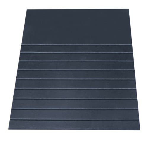 Image of Aidapt Rubber Threshold Ramp 533x457mm.No Fixing Required,Kerbs,Doorways,Split Level Rooms,Wheelchair,Scooter,Rollator,Walking Frame,Disability Access Ramp,Non-Slip,Cut to Size,Durable,Hard Wearing