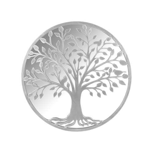Image of VFM e-Store - Mirror for Garden Gift Ideas, Decor - 65cm X 65cm White X 1