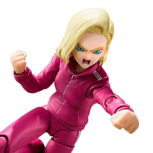 Image of Bandai S.H.Figuarts Dragon Ball Super Android 18 Action Figure 15 cm, Multicolor