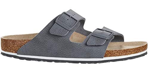 Image of Birkenstock Mens Arizona Desert Soil Birko-Flor Summer Sandals - Gray - 9