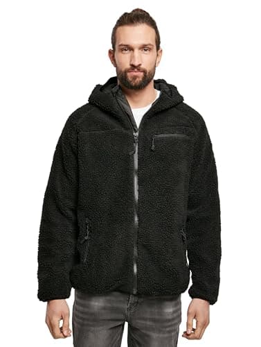 Image of Brandit Teddyfleece Worker Jacket, color: black, size: L